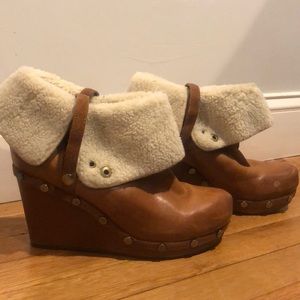 Shearling lined Mules/Clogs